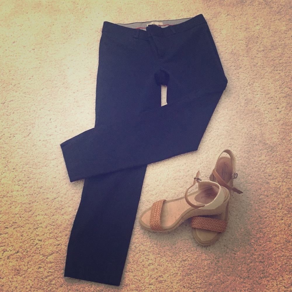 BR Navy cropped pants